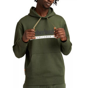 Timberland Men Essential Established 1973 Hoodie Green Size M 400021